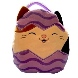 Squishmallows Easter Basket 12" Cam The Cat With Easter Eggs Collectable